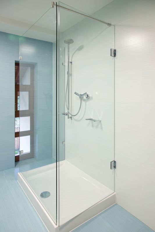 Elegant Shower with Glass Doors